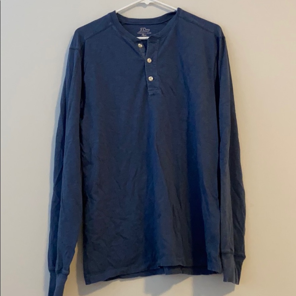 Blue J Crew Henley